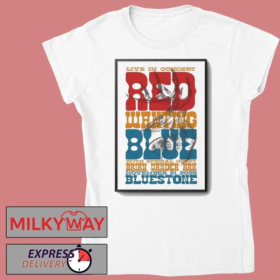 Red Wanting Blue Nov 21 2025 The Bluestone In Columbus OH Poster shirt