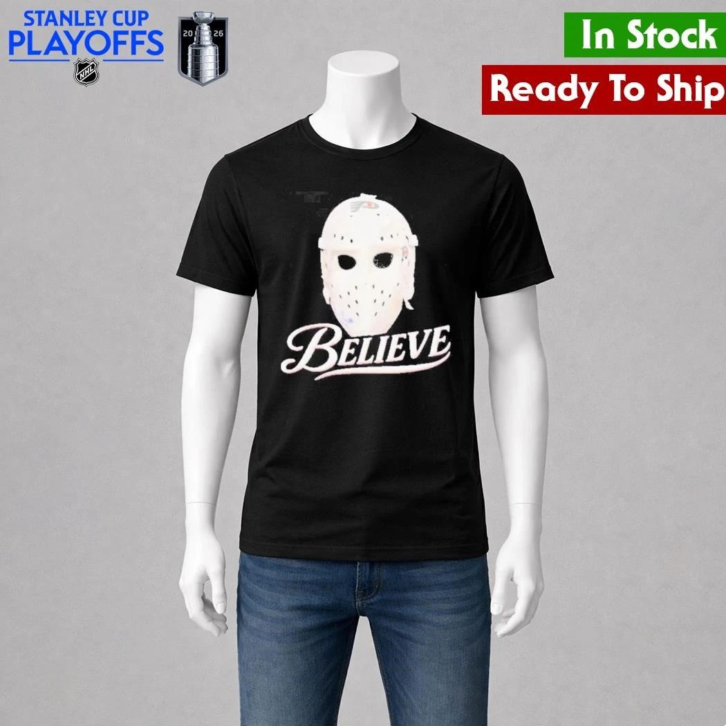 Parent Philadelphia Flyers Hockey Believe Mask Shirt