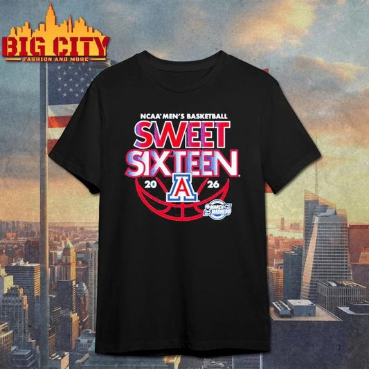 Arizona Men’s Basketball 2026 NCAA March Madness Sweet Sixteen Shirt
