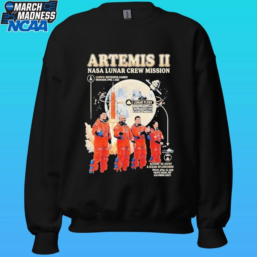 Artemis Ii Nasa Lunar Crew Mission Shirt