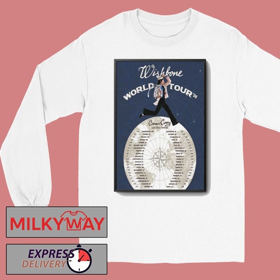 Conan Gray Wishbone World Tour 2026 Poster shirt