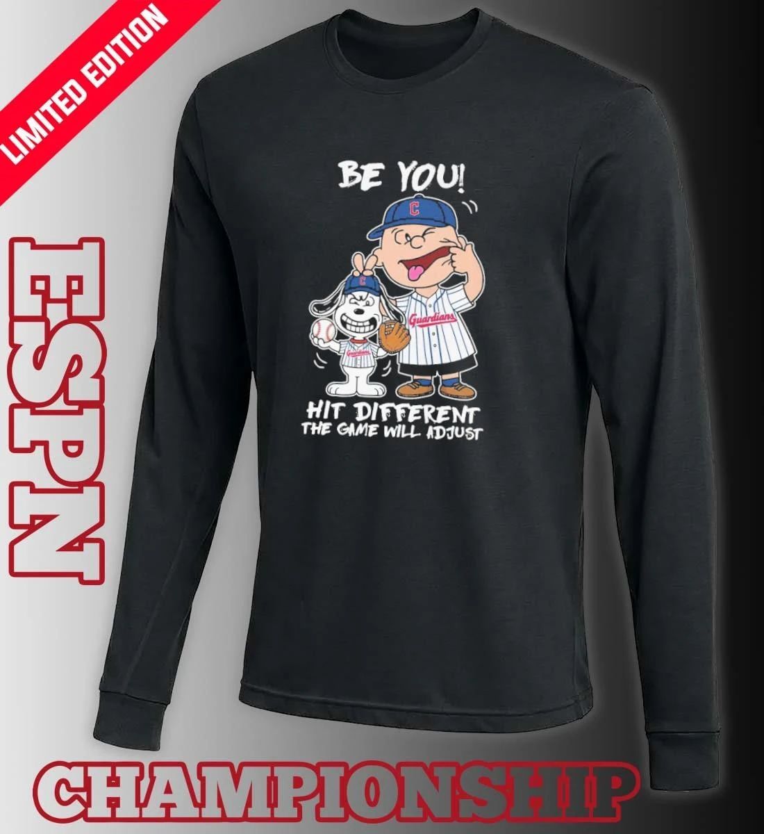 The Peanuts X Cleveland Guardians Be You Hit Different The Game Will Adjust Shirt