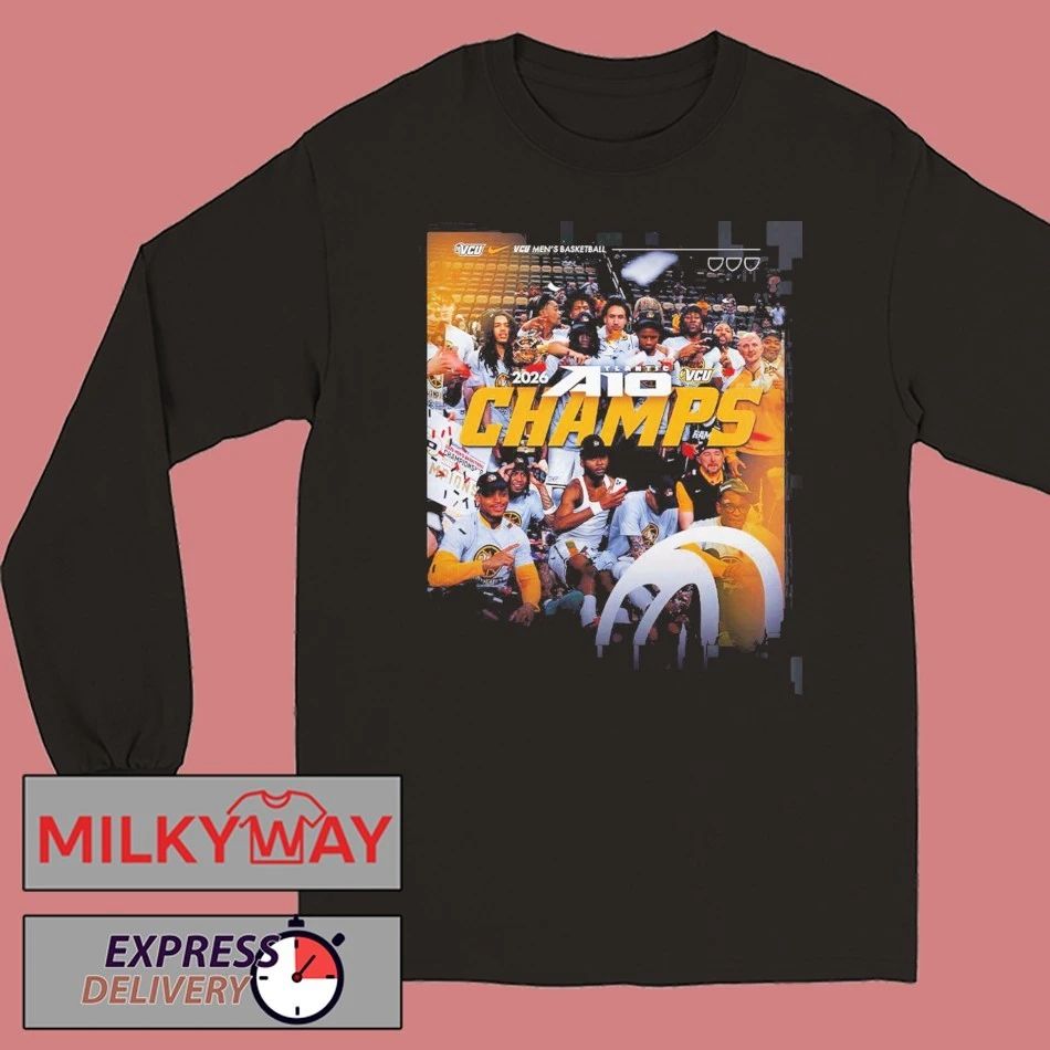 VCU Rams Men’s Basketball 2026 Atlantic 10 Tournament Champions Poster T-Shirt