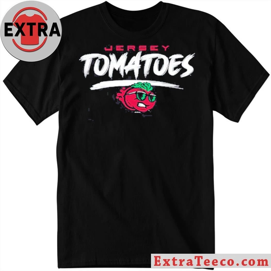 Jersey Shore BlueClaws TNC Jersey Tomatoes Black T-Shirt