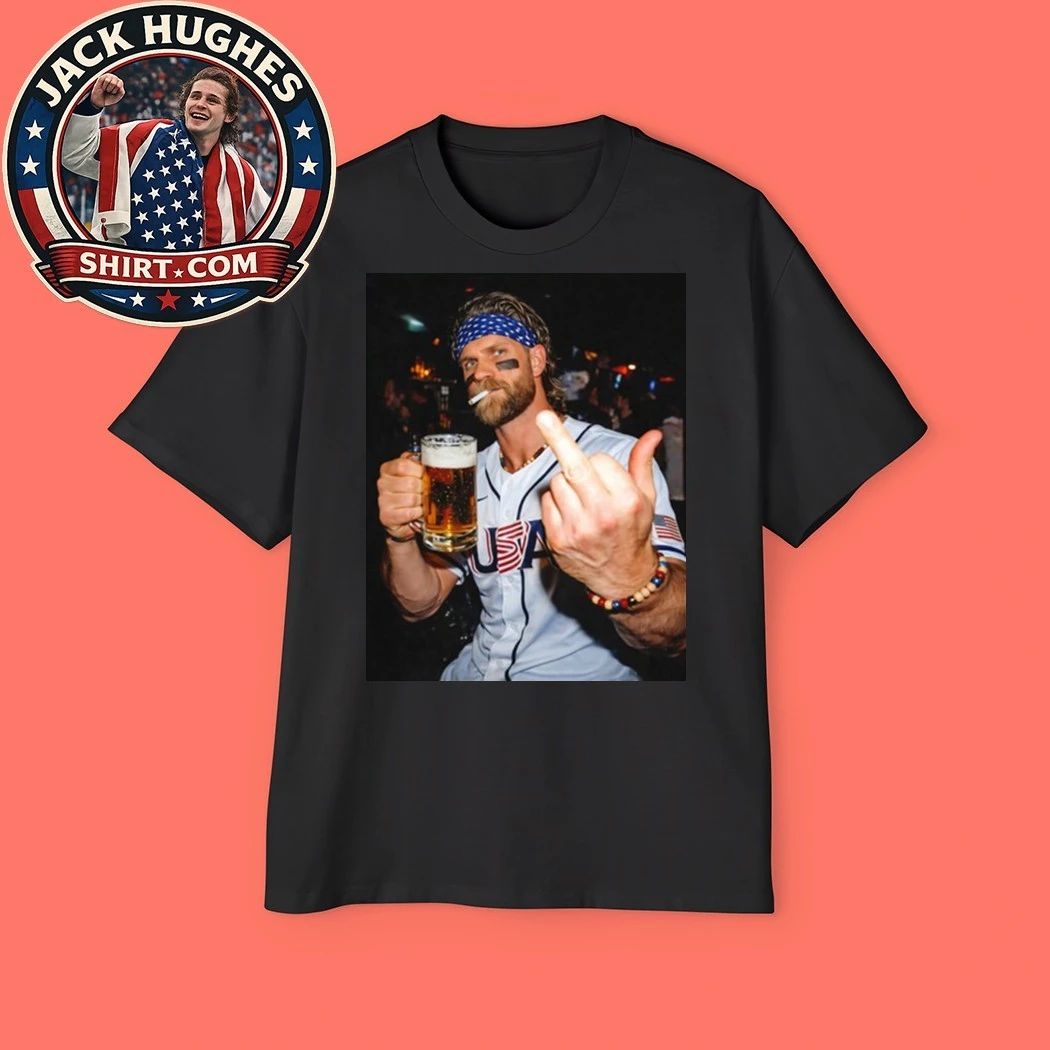 Original Bryce Harper Team Usa Wbc After Hours Middle Finger Women Shirt