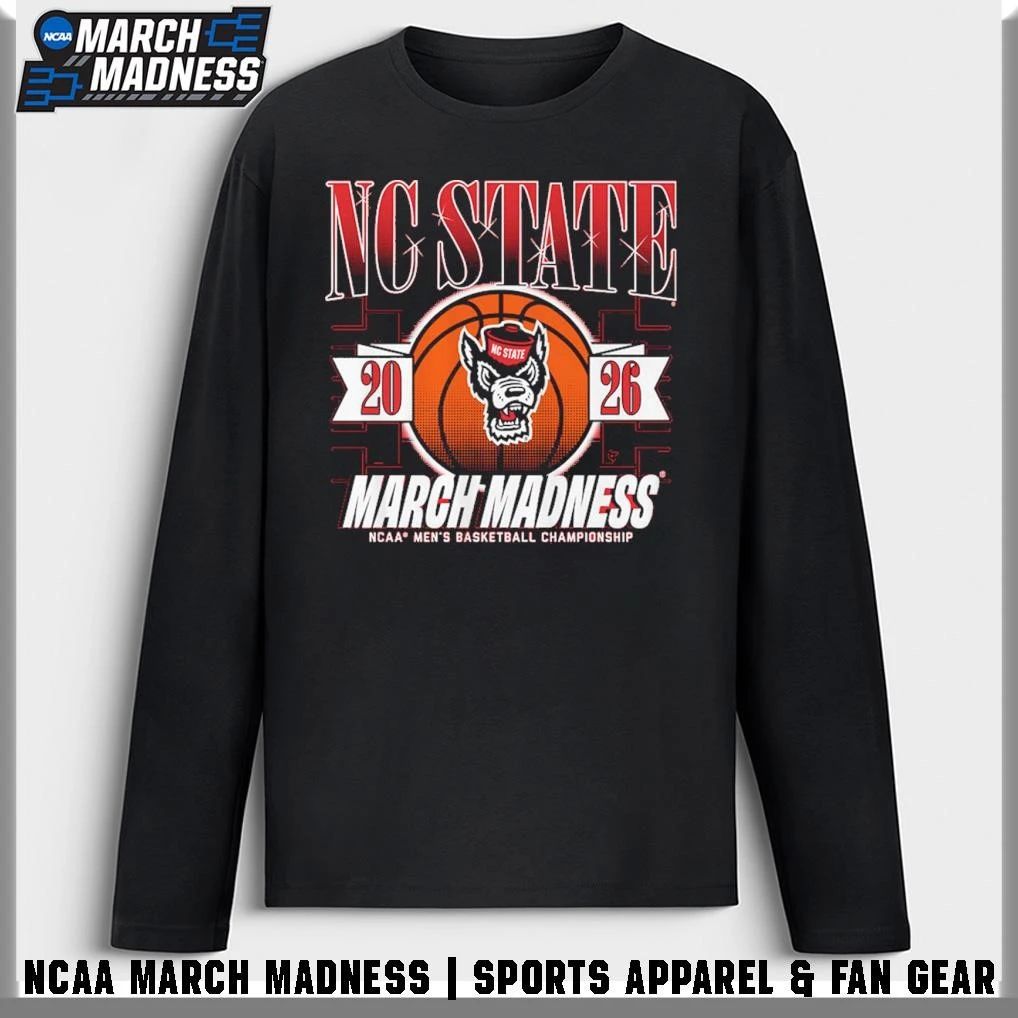 NC State Wolfpack Men’s Basketball 2026 NCAA Division I Championship March Madness Bound T-Shirt