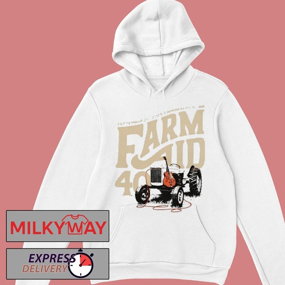 Farm Aid 40 Tractor Amp Shirt
