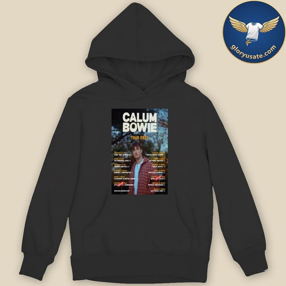 Calum Bowie Tour 2026 Poster Shirt