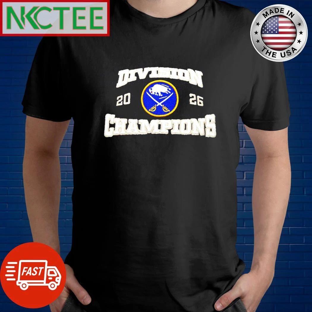 NHL Adult Buffalo Sabres 2026 Atlantic Division Champions shirt