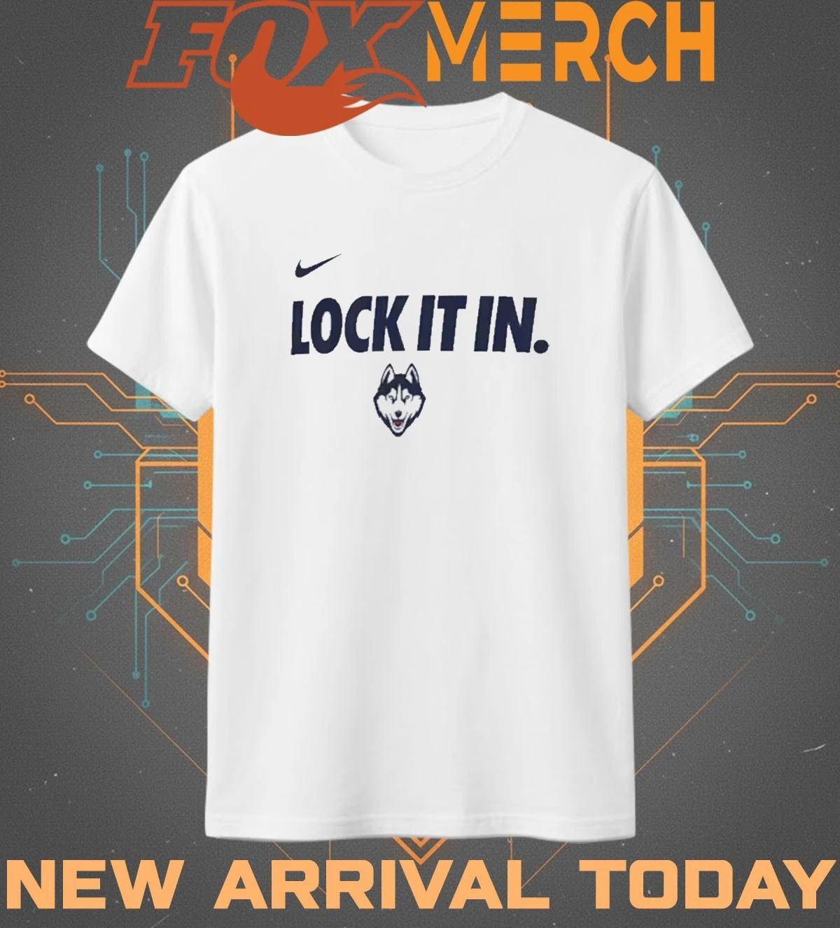 UConn Huskies Lock It In 2026 On-Court Bench Legend Dri-FIT t-shirt
