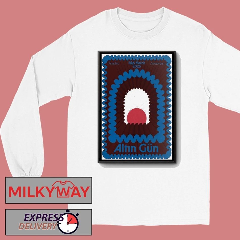 Poster ALTIN GÜN March 5 and 6 2026 Tour Paradiso shirt