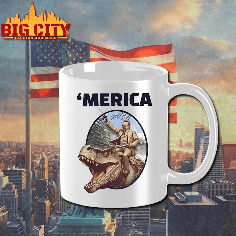 Theodore Roosevelt Allosaurus T-Rex ‘Merica Classic Shirt