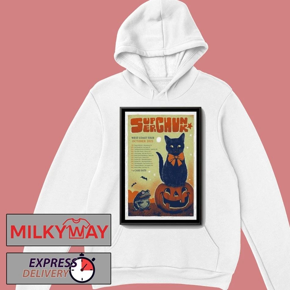 Poster Superchunk Oct West Coast Tour 2025 shirt