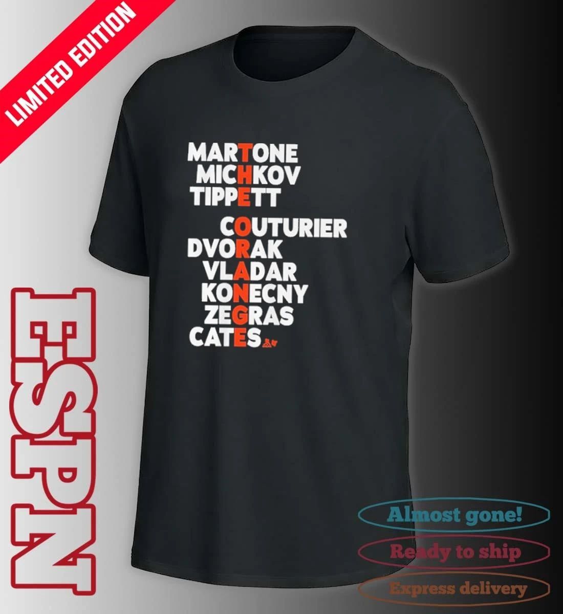 Philadelphia Flyers Hockey The Orange Names Shirt