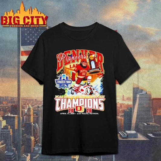Denver Pioneers 2026 NCAA Men’s Ice Hockey National Champions mascot Shirt