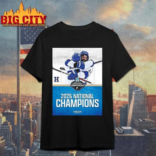 Hamilton College 2026 National Ncaa Division Iii Mens Ice Hockey Championship Shirt