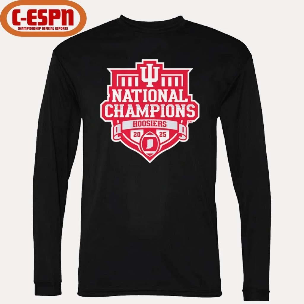 Indiana Football 2025 CFP National Champions Official Logo T-Shirt