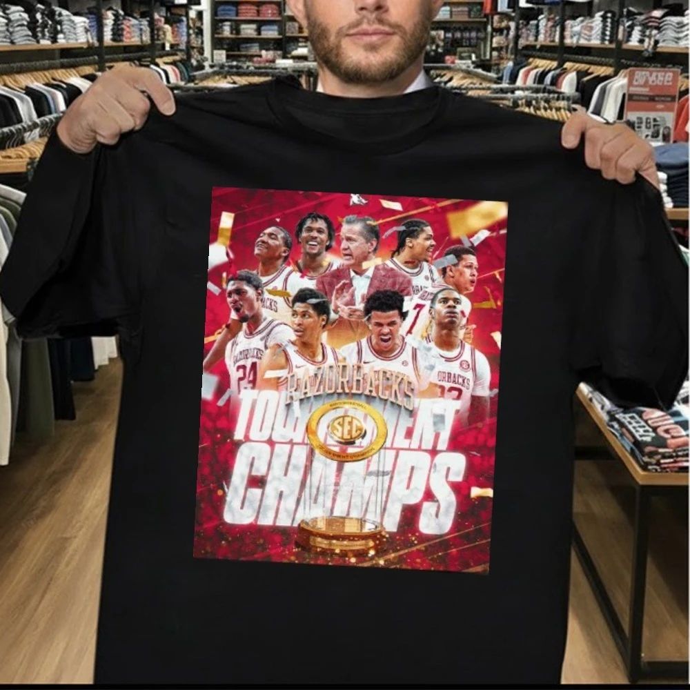 Celebrate Arkansas Razorbacks Men’s Basketball 2026 SEC Tournament Champions T-Shirt