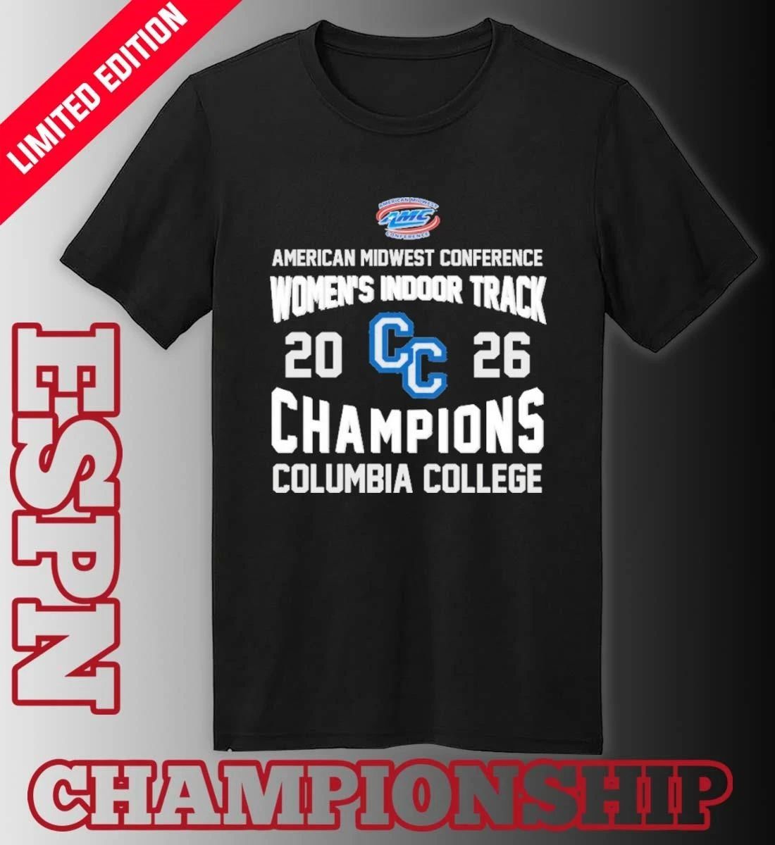 Columbia College 2026 AMC Women’s Indoor Track Champions Shirt