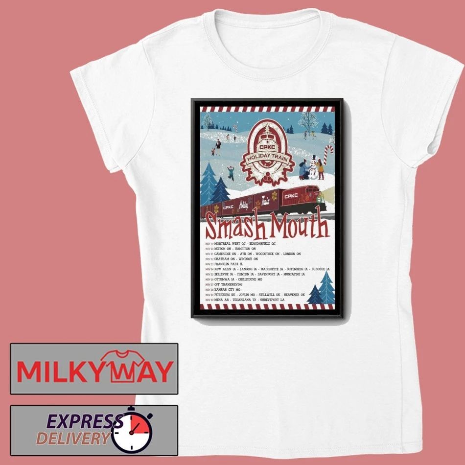 Smash Mouth CPKC Holiday Train Tour 2025 Poster shirt