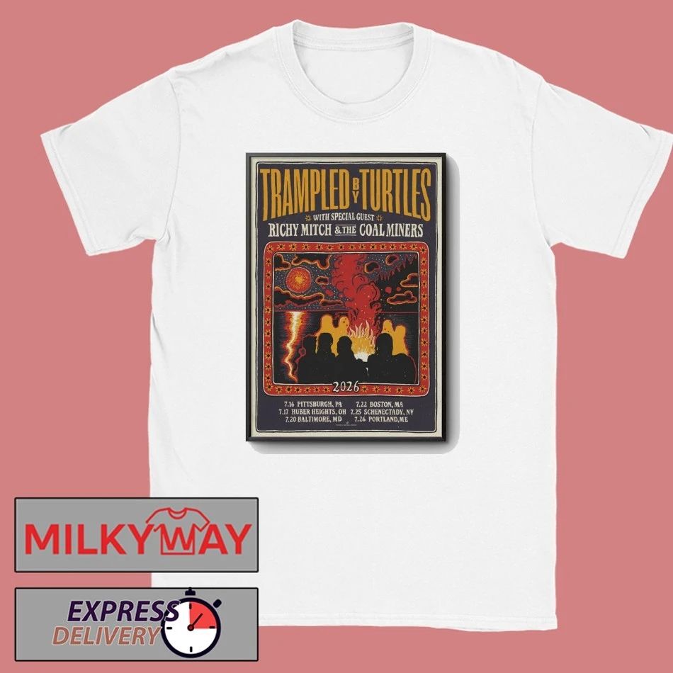 Trampled by Turtles July Tour 2026 Poster shirt