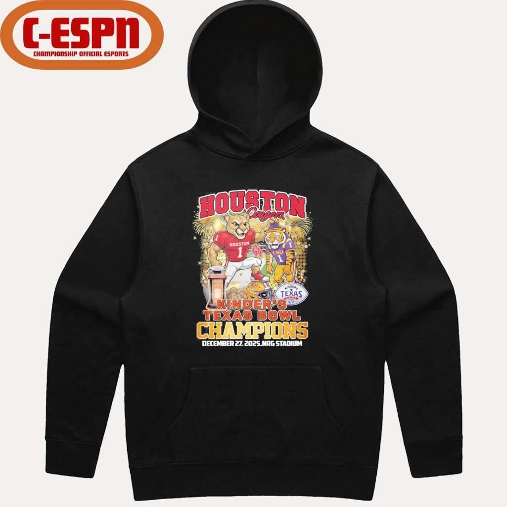 Houston Cougars mascot Kinder’s Texas Bowl Champions Shirt