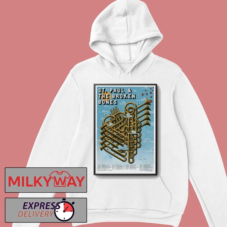 St. Paul & The Broken Bones EU 2026 Tour Poster shirt