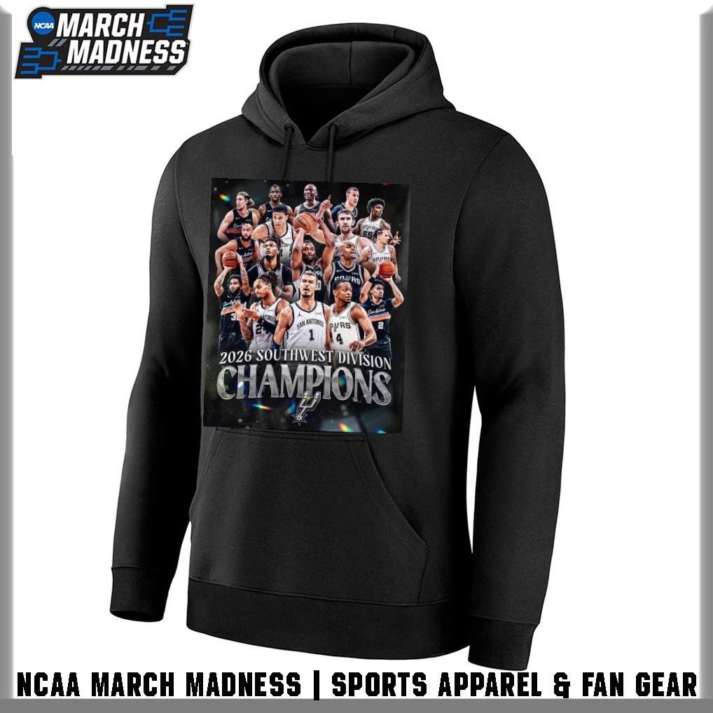San Antonio Spurs 2026 Southwest Division Champions Poster T-Shirt