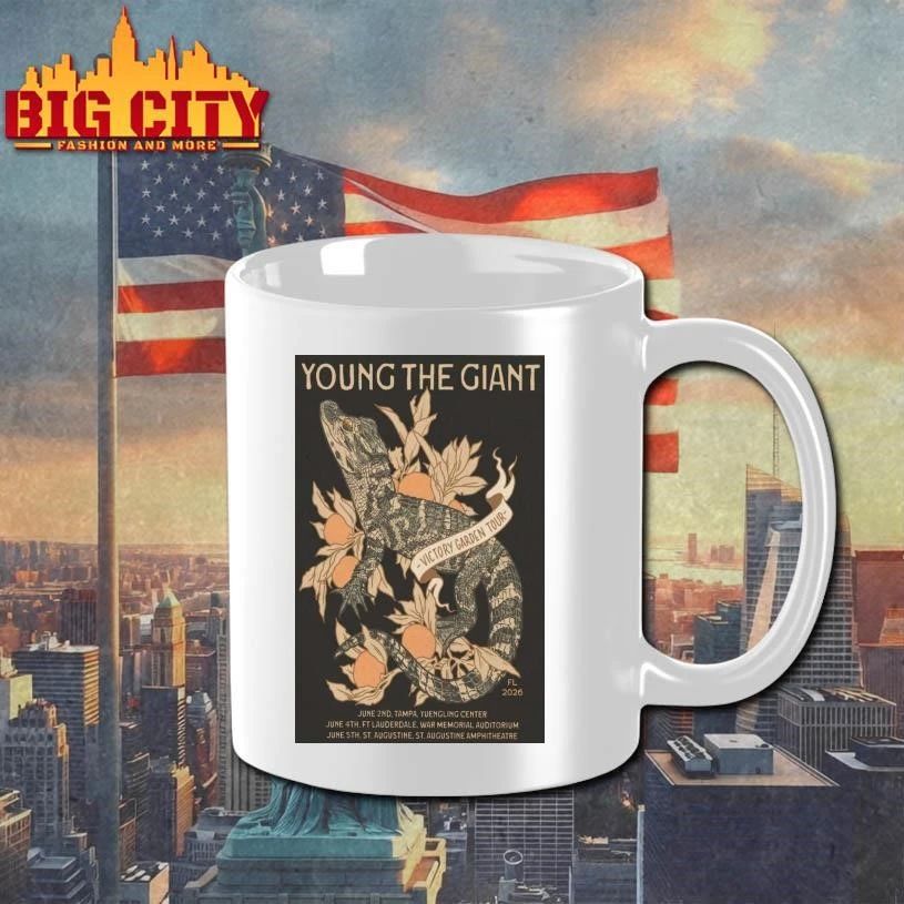Limited Edition Young The Giant Victory Garden Tour 2026 Poster Shirt