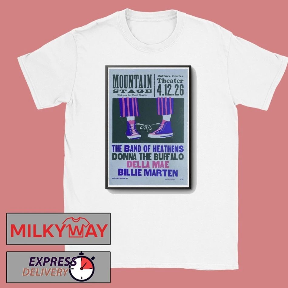 Apr 12 2026 Mountain Stage Poster Charleston, West Virginia shirt