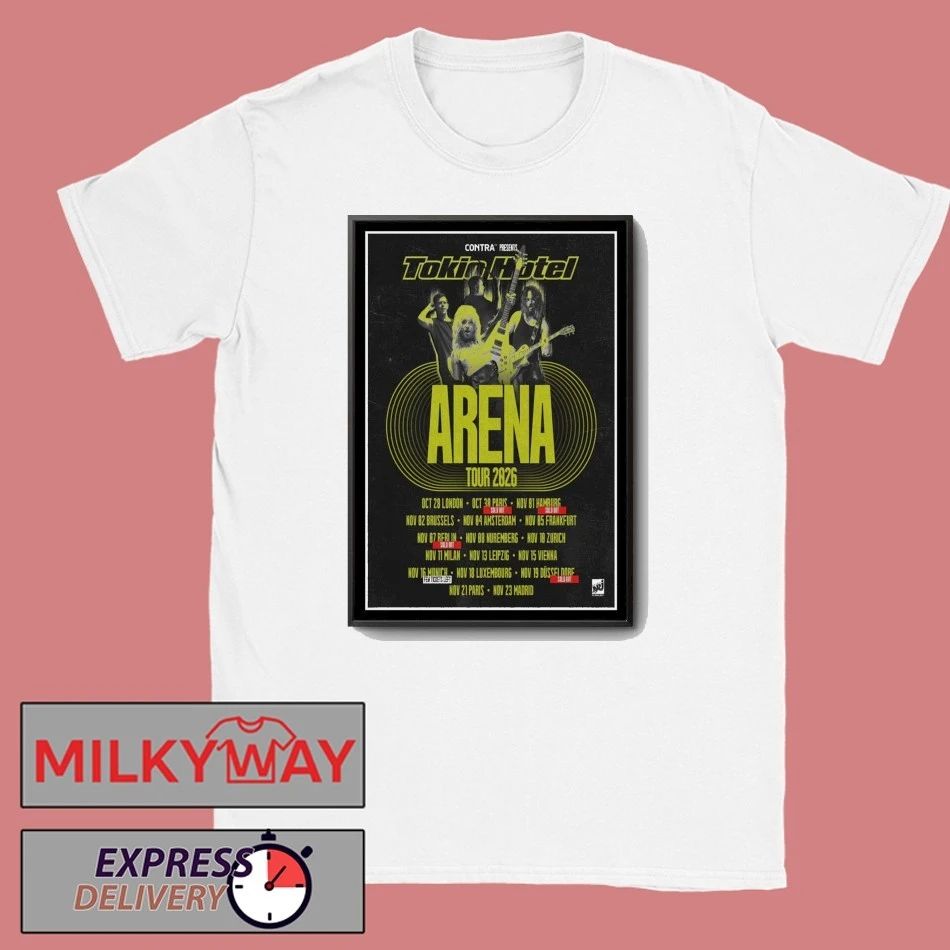 Tokio Hotel Arena New Tour 2026 Poster shirt