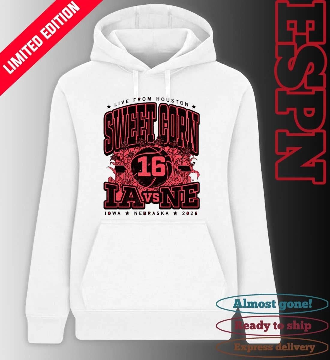 Sweet Corn 16 Max Collegiate 2026 Iowa Vs Nebraska T-Shirt