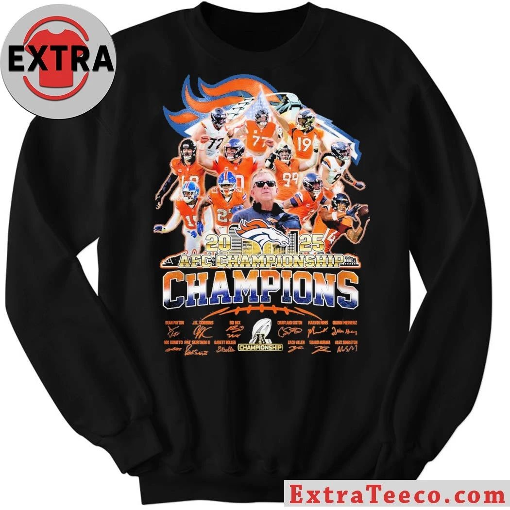 Broncos 2025 AFC Championship Champions Signature Shirt
