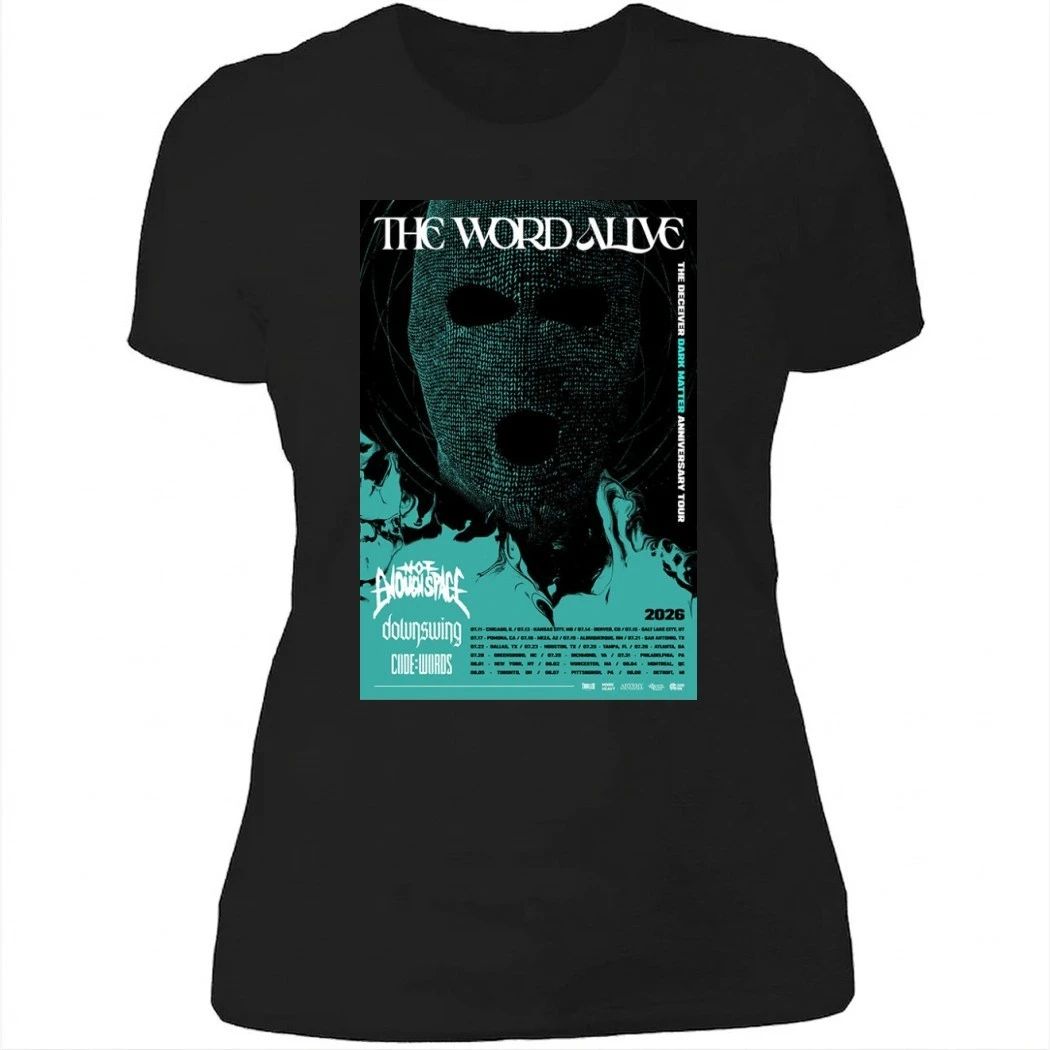 The Word Alive Tour July And Aug 2026 Poster Shirt