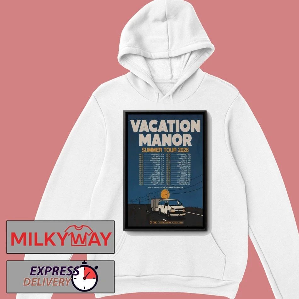 Vacation Manor Summer Tour 2026 Poster shirt