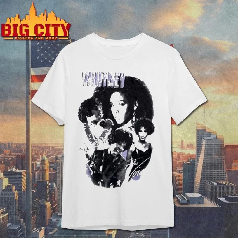 Whitney Houston The Voice Collage Vintage Shirt