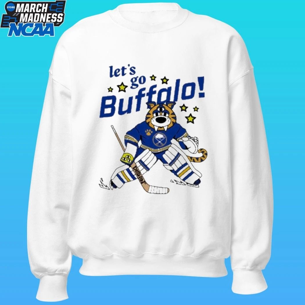 Buffalo Sabres Let’s Go X Just Dishin’ Youth Sabretooth Goalie Shirt