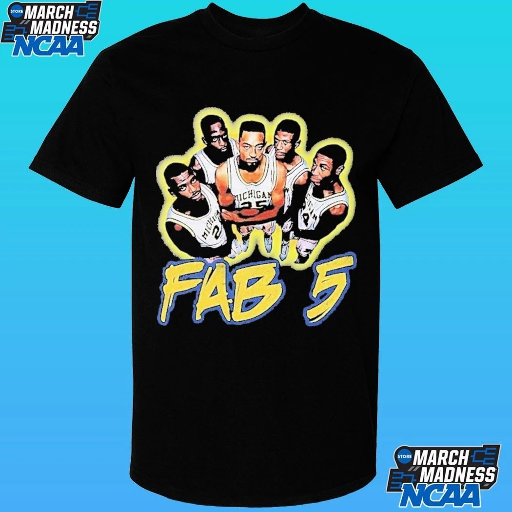 Michigan Basketball Fab 5 Shirt