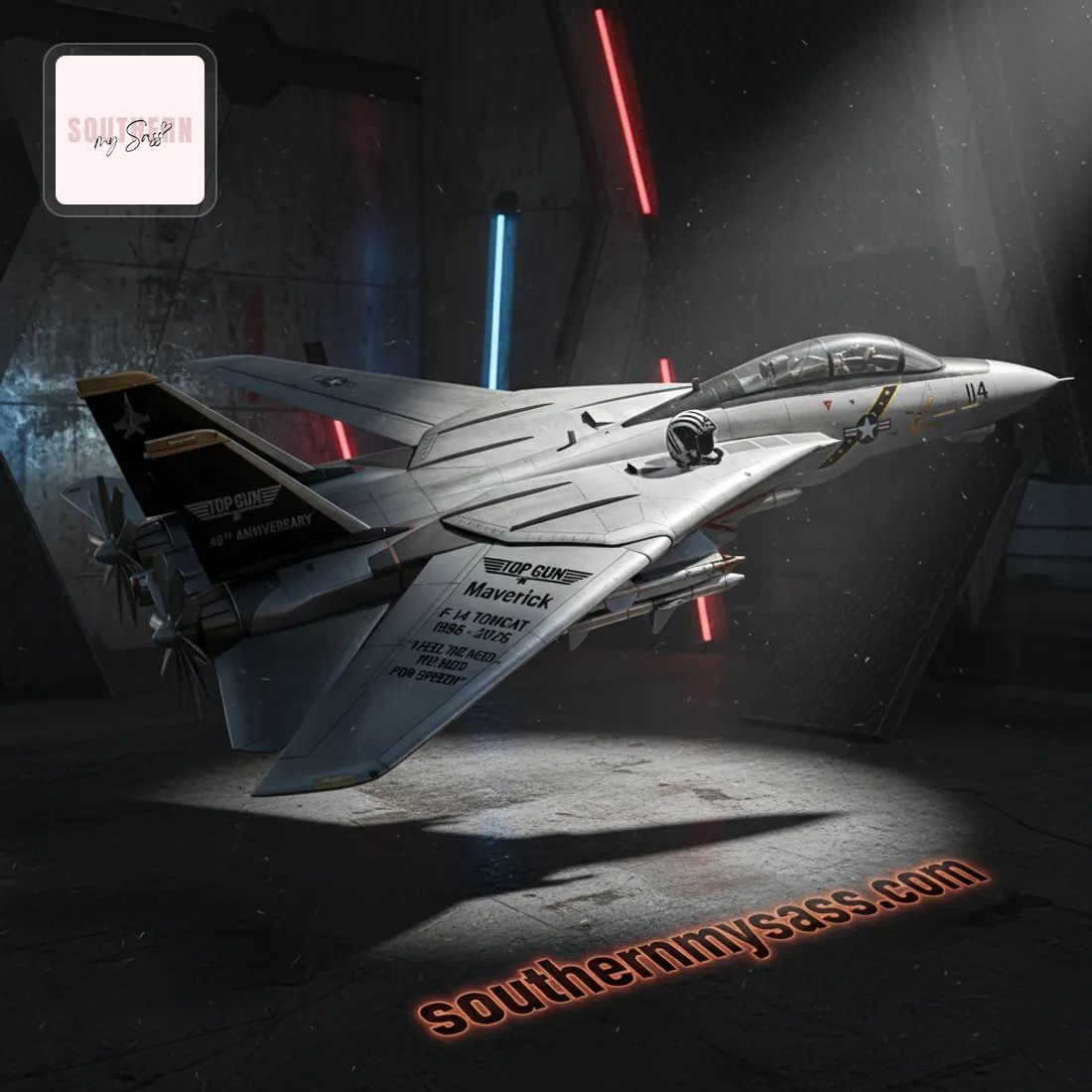 Gun F-14 Tomcat Maverick 40th Anniversary Garden Wind Spinner