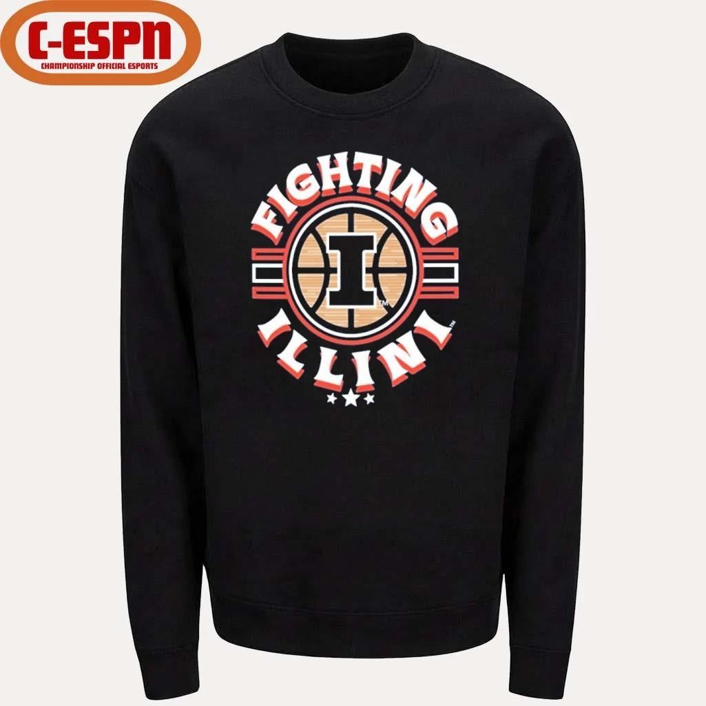 Illinois Fighting Illini Basketball Court Ball Shirt