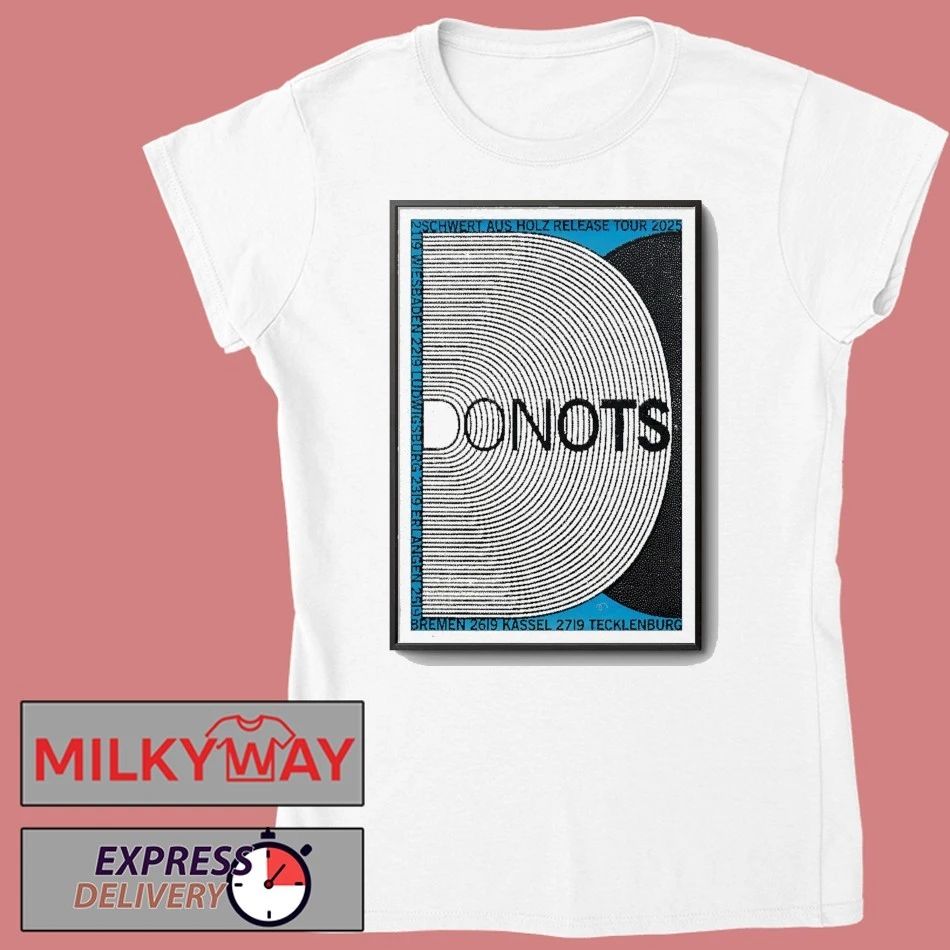 Donots Schwert Aus Holz Release Tour 2025 Poster shirt