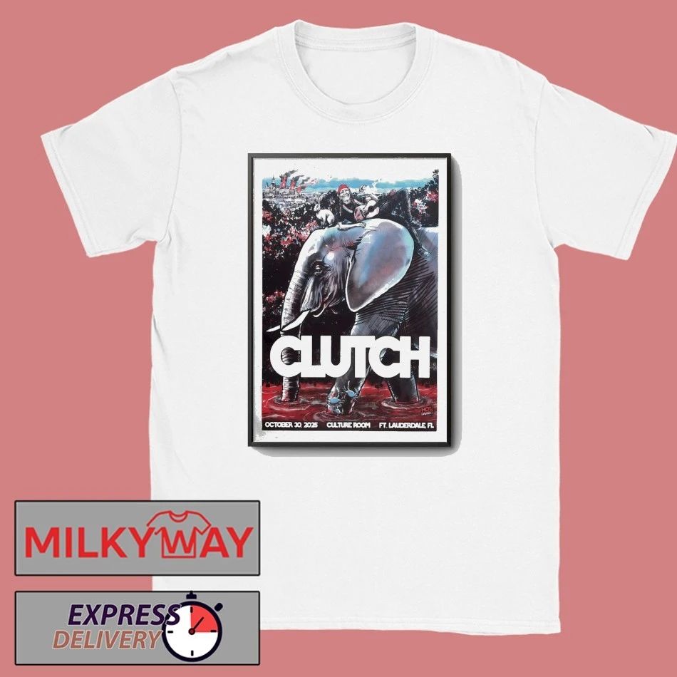 Clutch Oct 30 2025 Fort Lauderdale FL Poster shirt