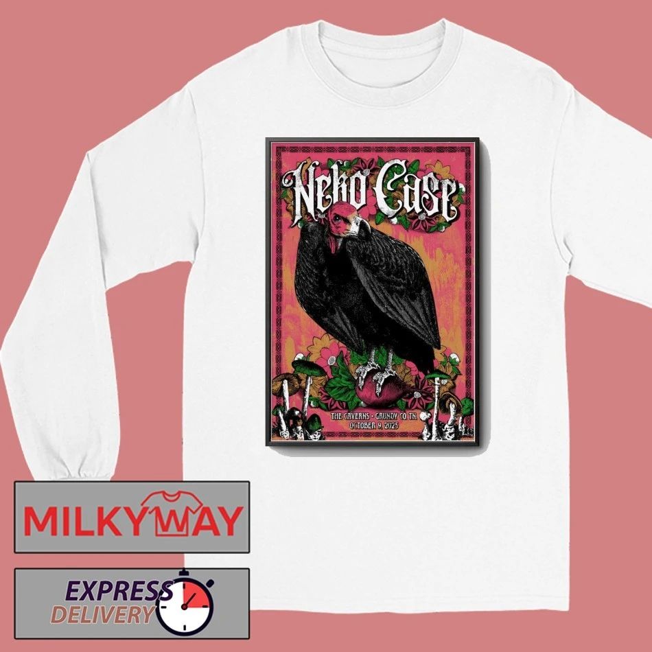 Neko Case Oct 9 2025 The Caverns in Pelham TN Poster shirt