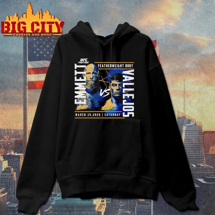 UFC Fight Night 2026 Emmett Vs. Vallejos T-shirt