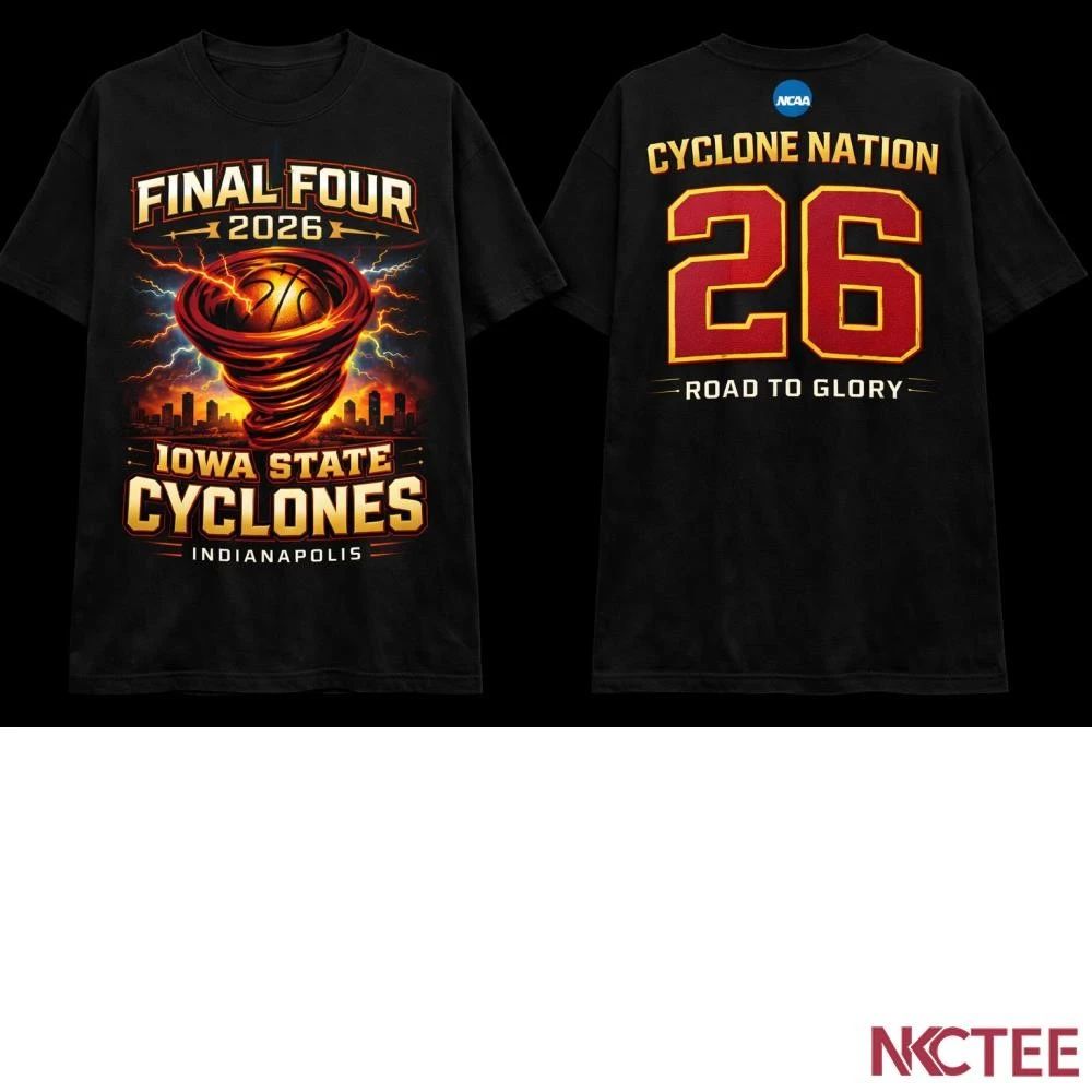 NKCtees Cyclones Storm 2026 Final Four Indianapolis NCAA Tee