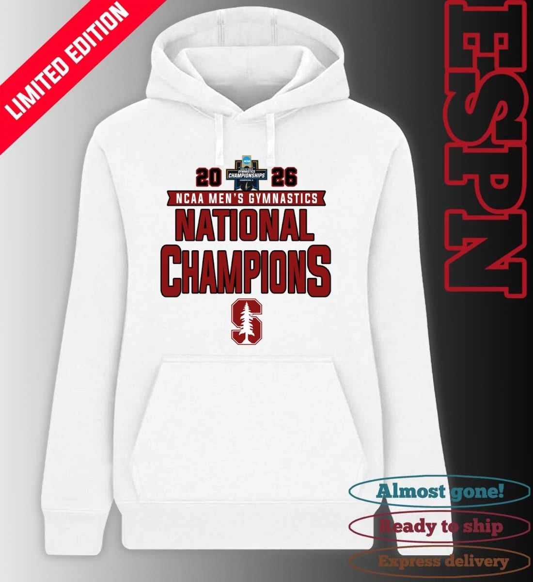 Stanford Cardinal 2026 NCAA Men’s Gymnastics National Champions Shirt