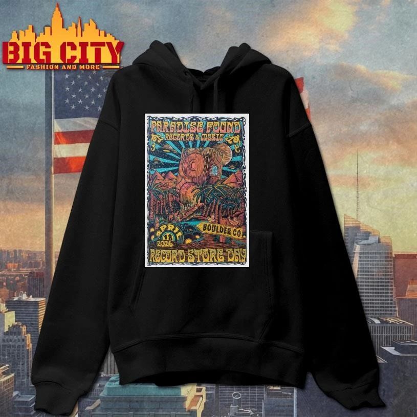 Paradise Found Records & Music Apr 18 2026 Boulder, CO Poster Shirt