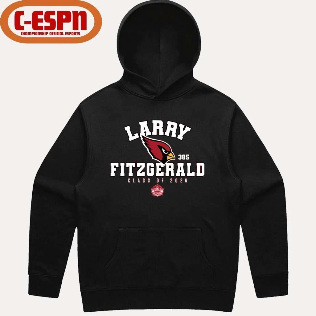 Larry Fitzgerald Cardinals Class of 2026 Enshrinee T-Shirt