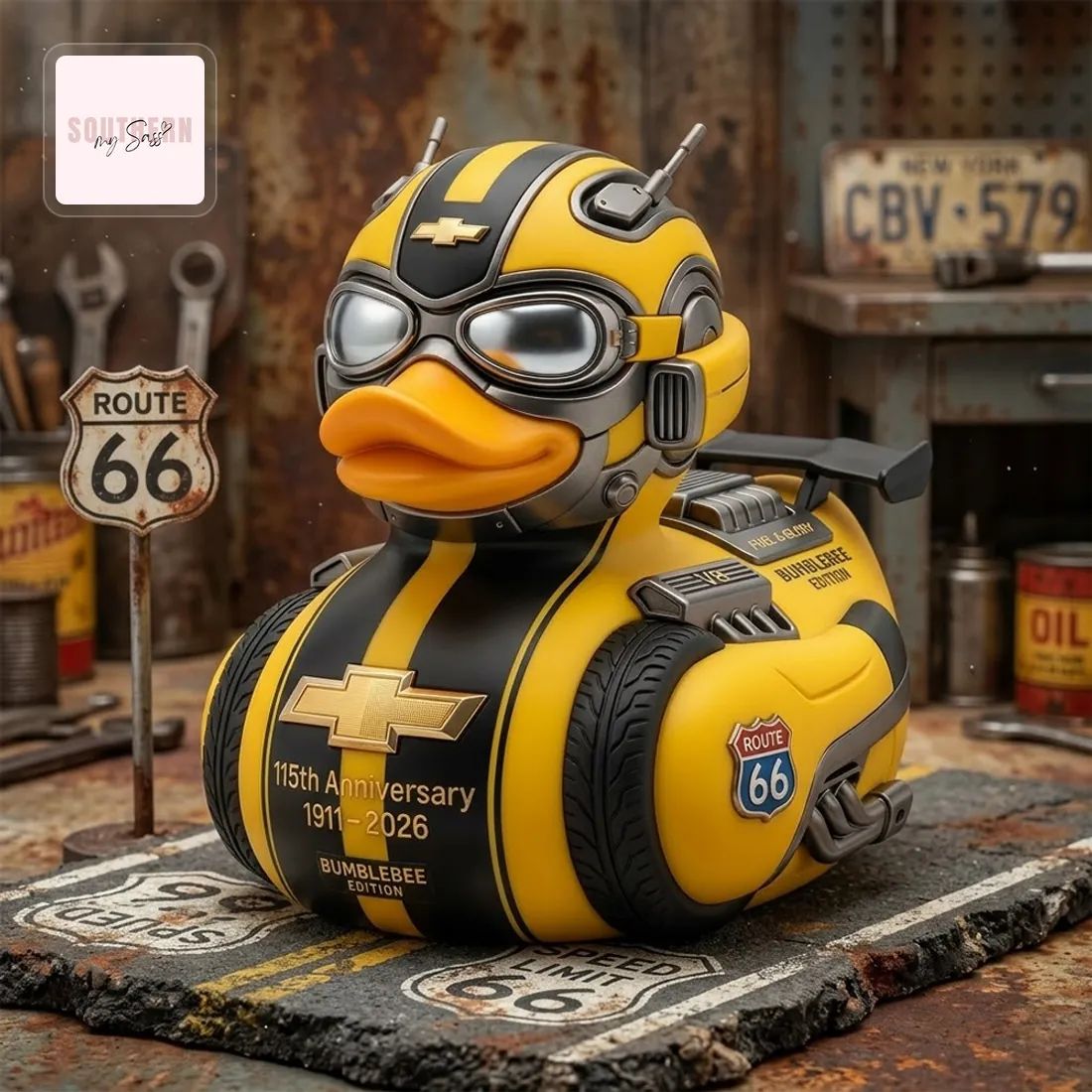 Chevrolet 115Th Anniversary Bumblebee Rubber Duck