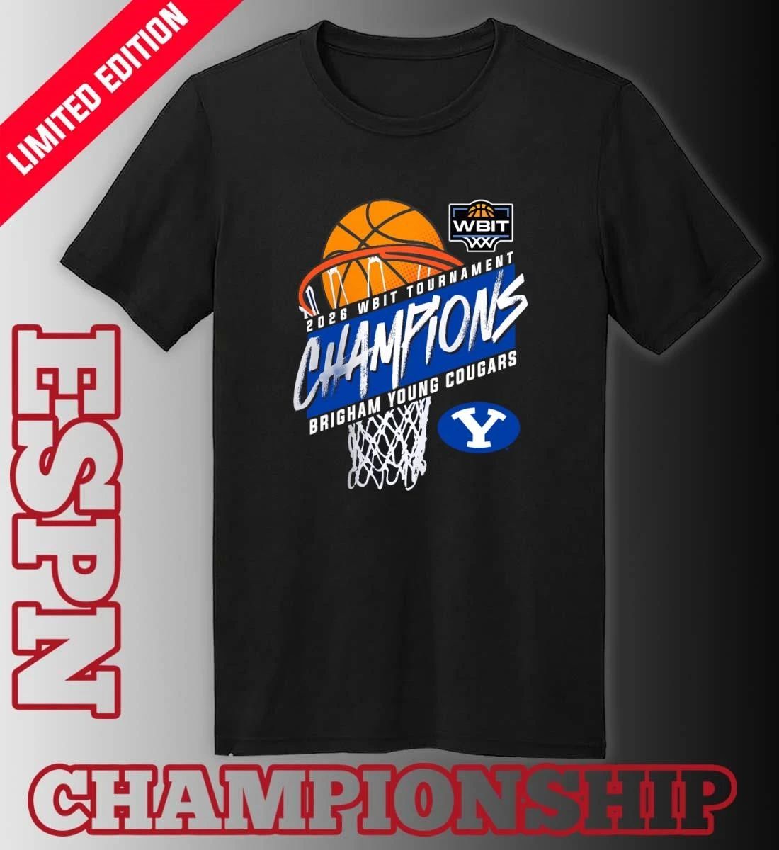BYU Cougars 2026 WBIT Tournament Champions T-Shirt